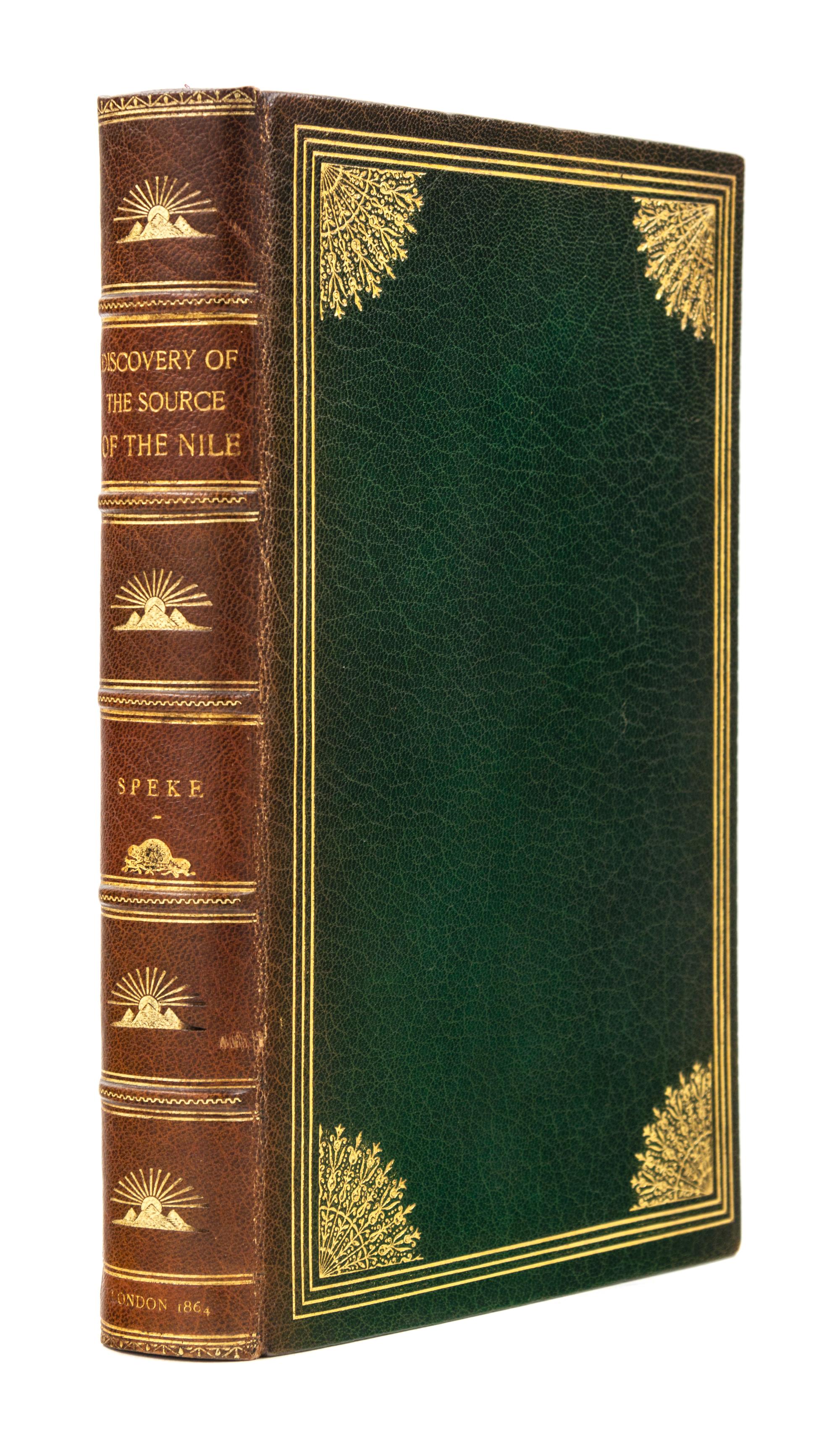 SPEKE, John Hanning (1827-1864). What Led to the Discovery of the Source of the Nile. London: William Blackwood, 1864. FIRST EDITION.