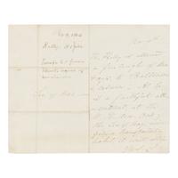 LINCOLN, Mary Todd (1818-1882). Autograph letter signed ("Mrs. L") to Secretary of War Edwin M. Stanton, [Washington, D.C.], 9 November 1864.