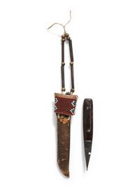 Kiowa Beaded Awl Case, with Awl