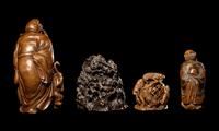 Four Chinese Bamboo Carvings
