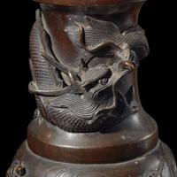 A Japanese Patinated Bronze Lantern, Late Meiji Period — 日本明治时代晚期 铜香炉