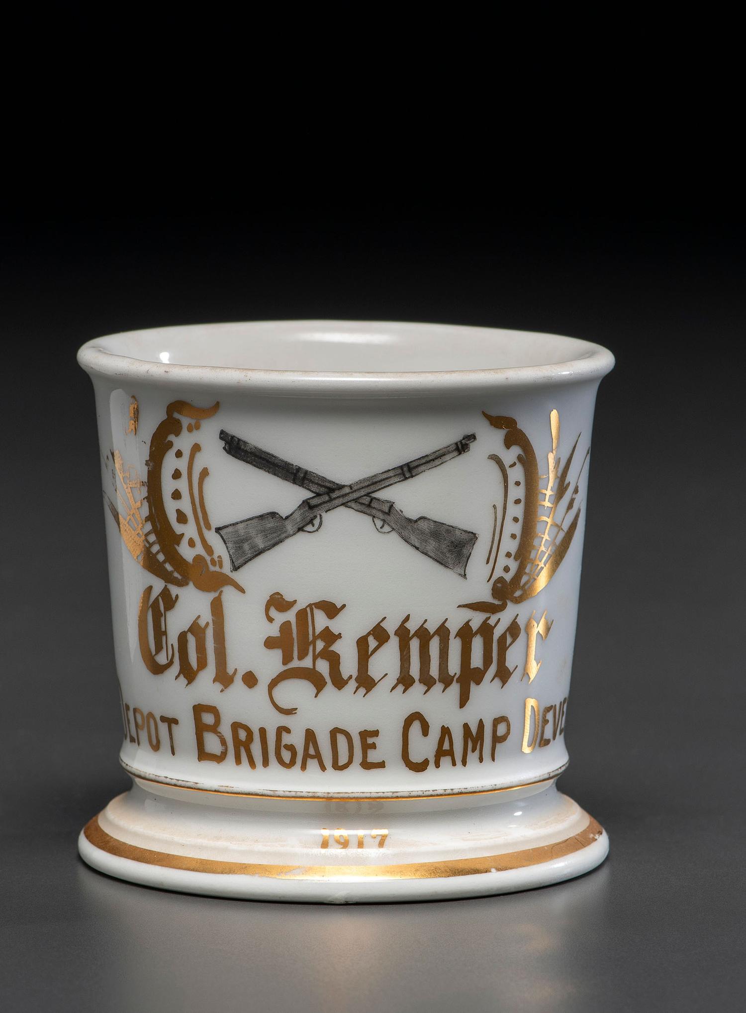 A WWI Colonel's Porcelain Shaving Mug