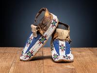 Cheyenne Beaded Hide Moccasins