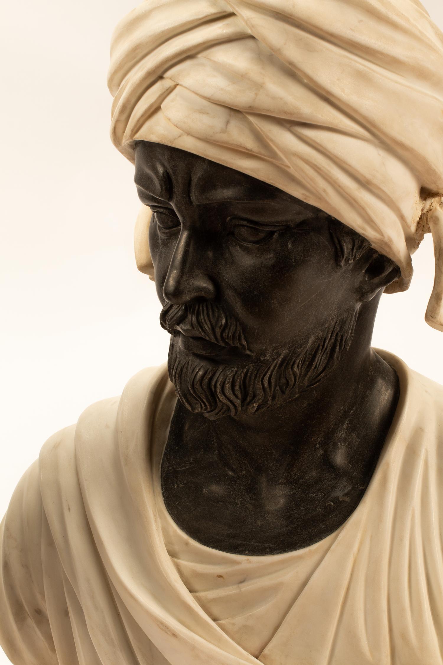 A Pair of Italian Marble Busts