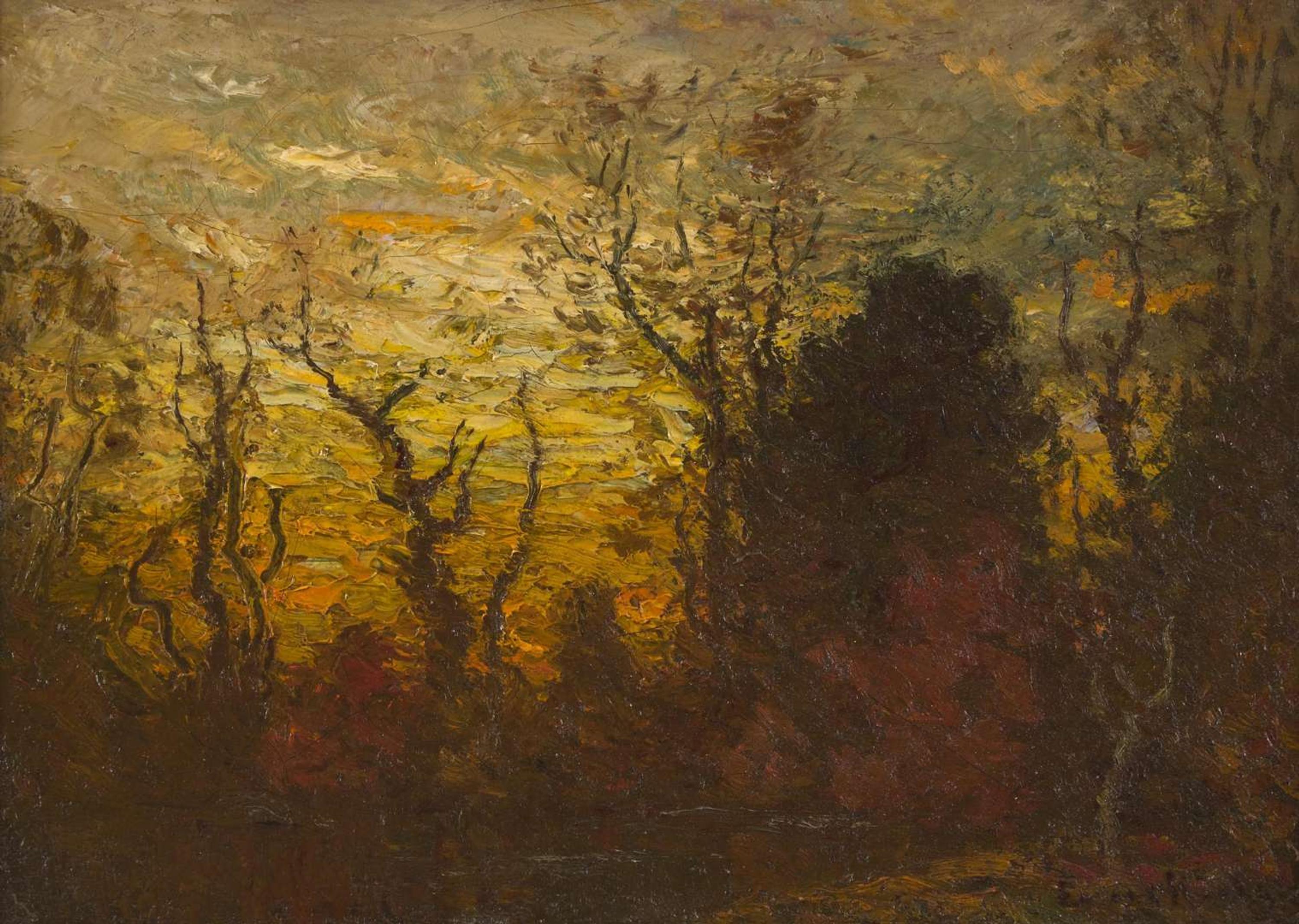 John Joseph Enneking (American, 1841-1916) - Twilight