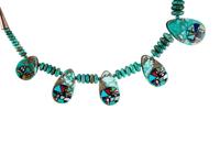 Kewa Turquoise Necklace, with Mosaic Inlay Accents