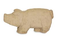 Pig and Child on Toy Horse (two works)