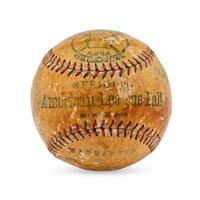 A 1923 Cleveland Indians Team Signed Autograph Baseball Featuring Tris Speaker (PSA Letter of Authenticity),
