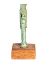 An Egyptian Faience Baboon