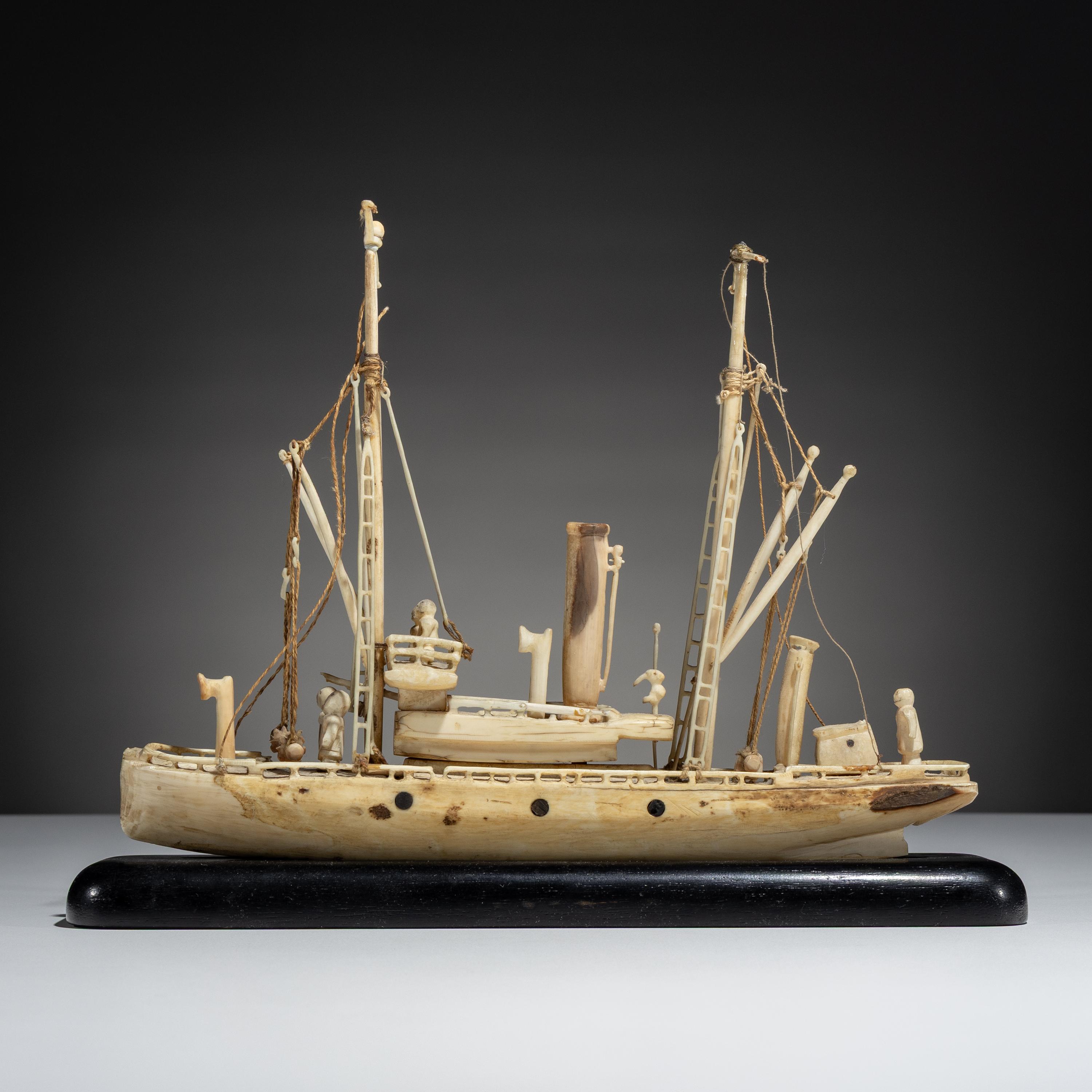 Inupiat Whaling Steam Ship Model