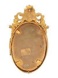 A Continental Pietra Dura Plaque Mounted in a Gilt Bronze Frame