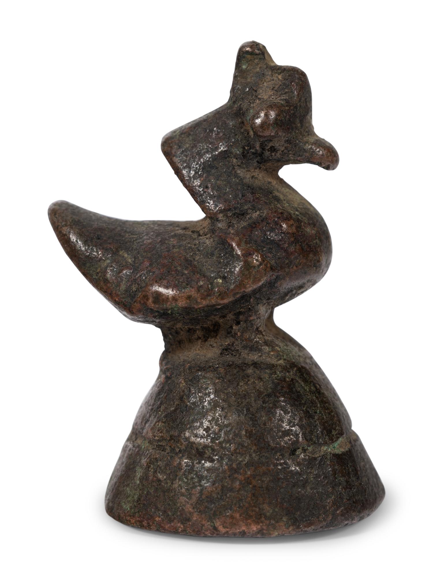 A Group of Five Bronze Brahmani Duck Weights