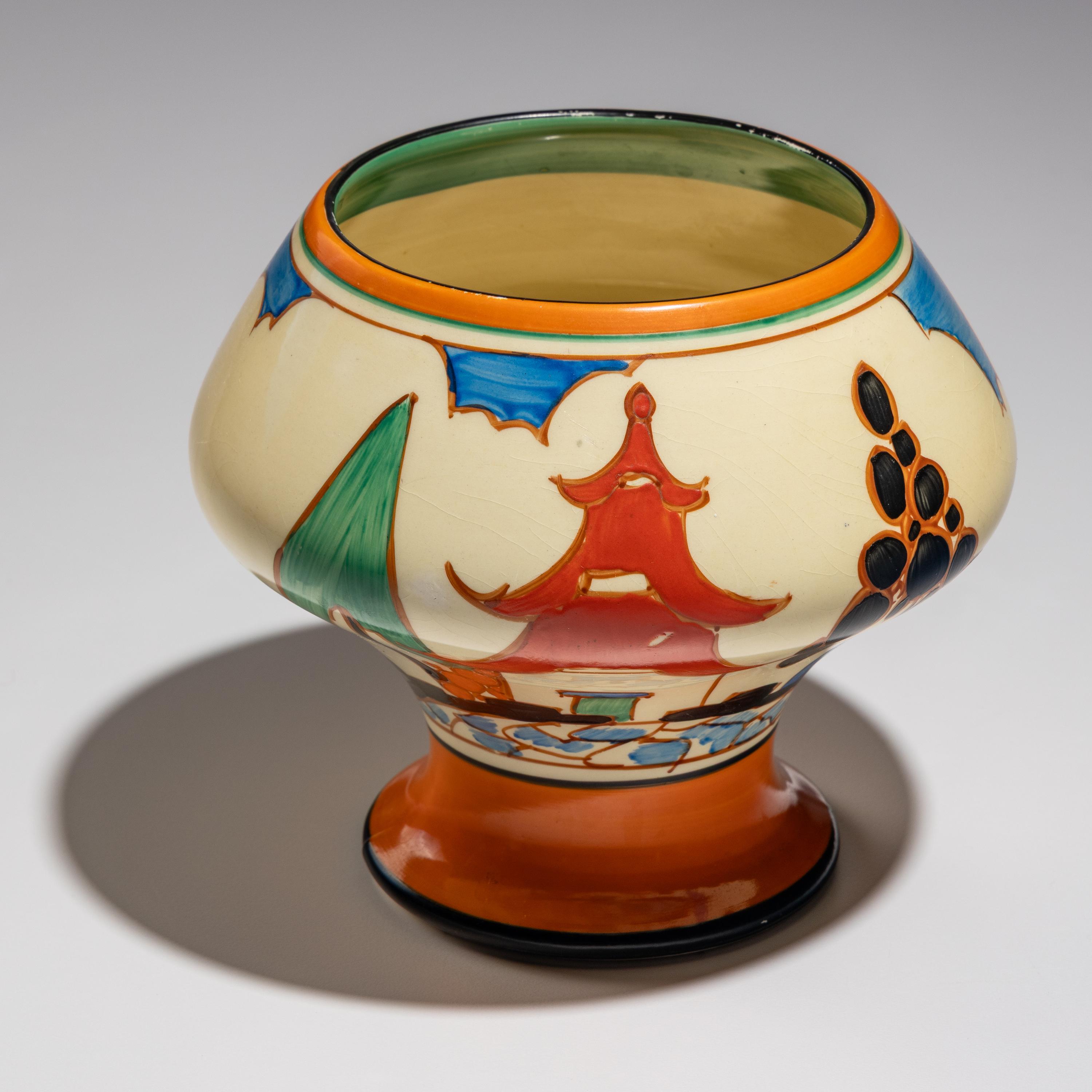 Clarice Cliff (English, 1899–1972) — Kew pattern Vase