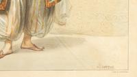A Set of Six Framed Hand-Colored Costume Engravings