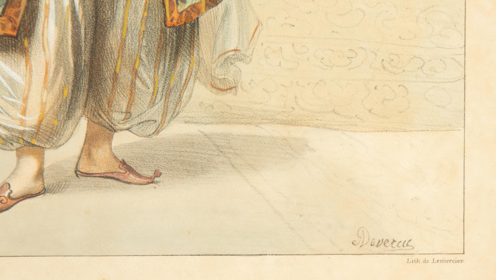 A Set of Six Framed Hand-Colored Costume Engravings