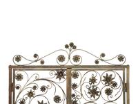A Pair of Bronze Fireplace Gates from a Maurice Fatio-Designed Palm Beach House