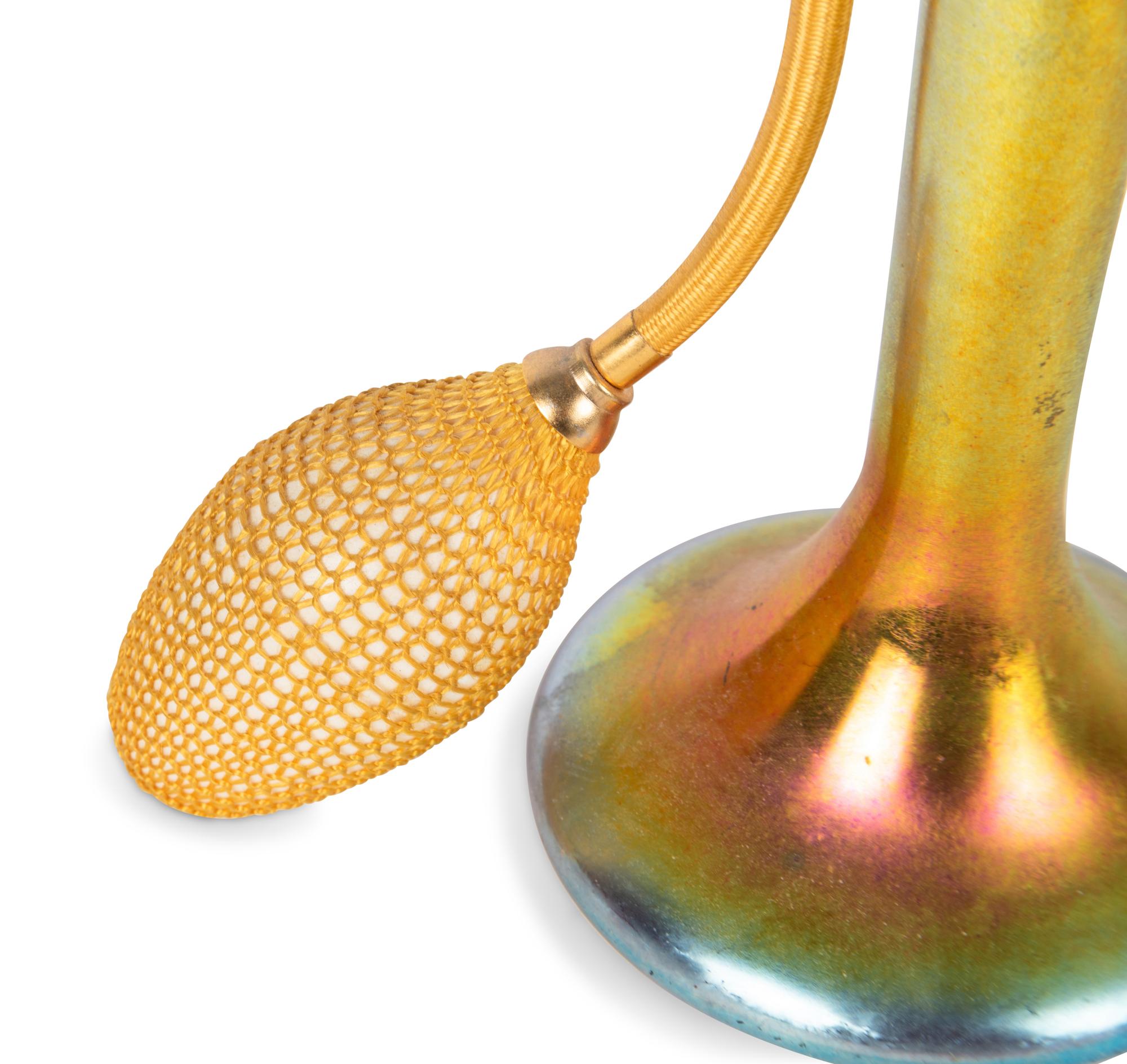 A Gold Aurene Perfume Atomizer