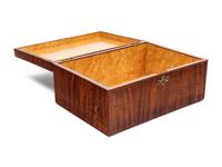 An English Mahogany and Bird's Eye Maple Box