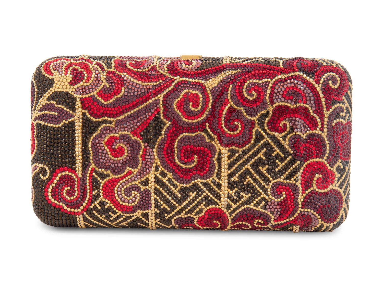 Judith Leiber Japanese Cloud Motif Minaudière