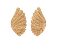 A Pair of 14 Karat Yellow Gold Earrings,