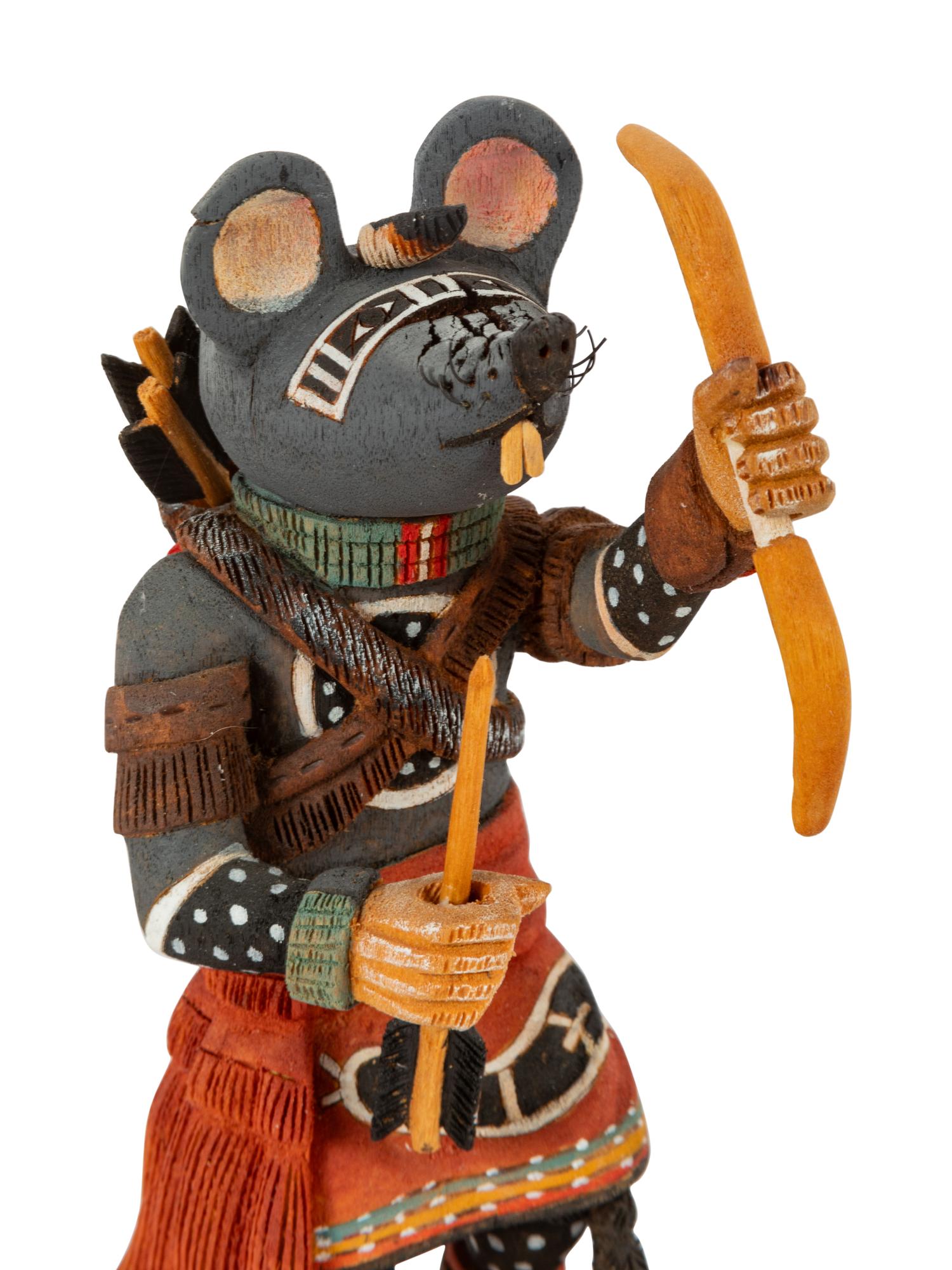 Collection of Hopi Katsinas, Including Nuvak'chin Mana by Wilmer Kaye