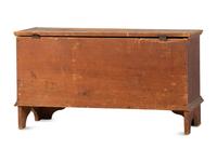 A Chippendale Red Painted Pine Blanket Chest