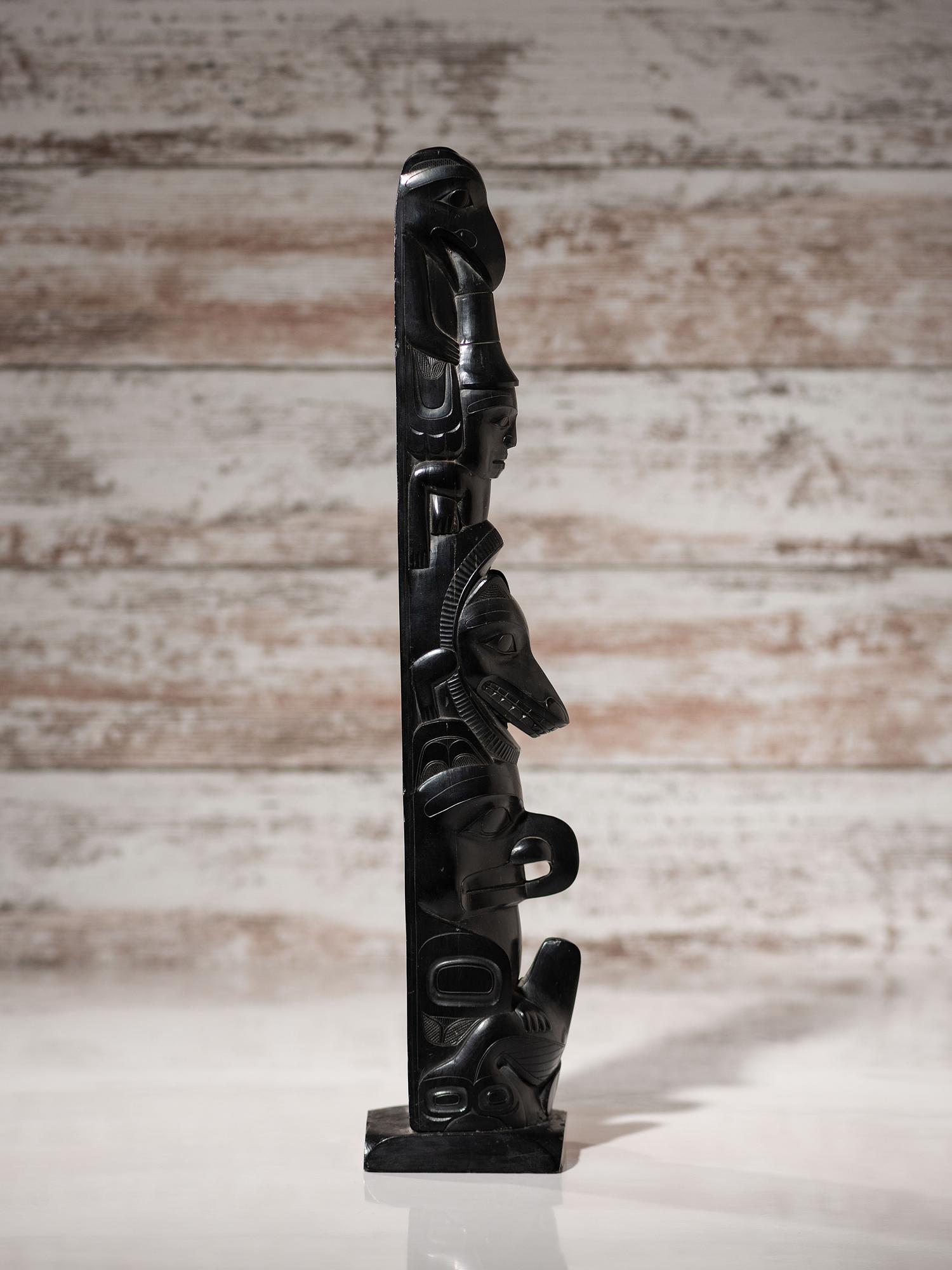 Haida Argillite Totem Pole