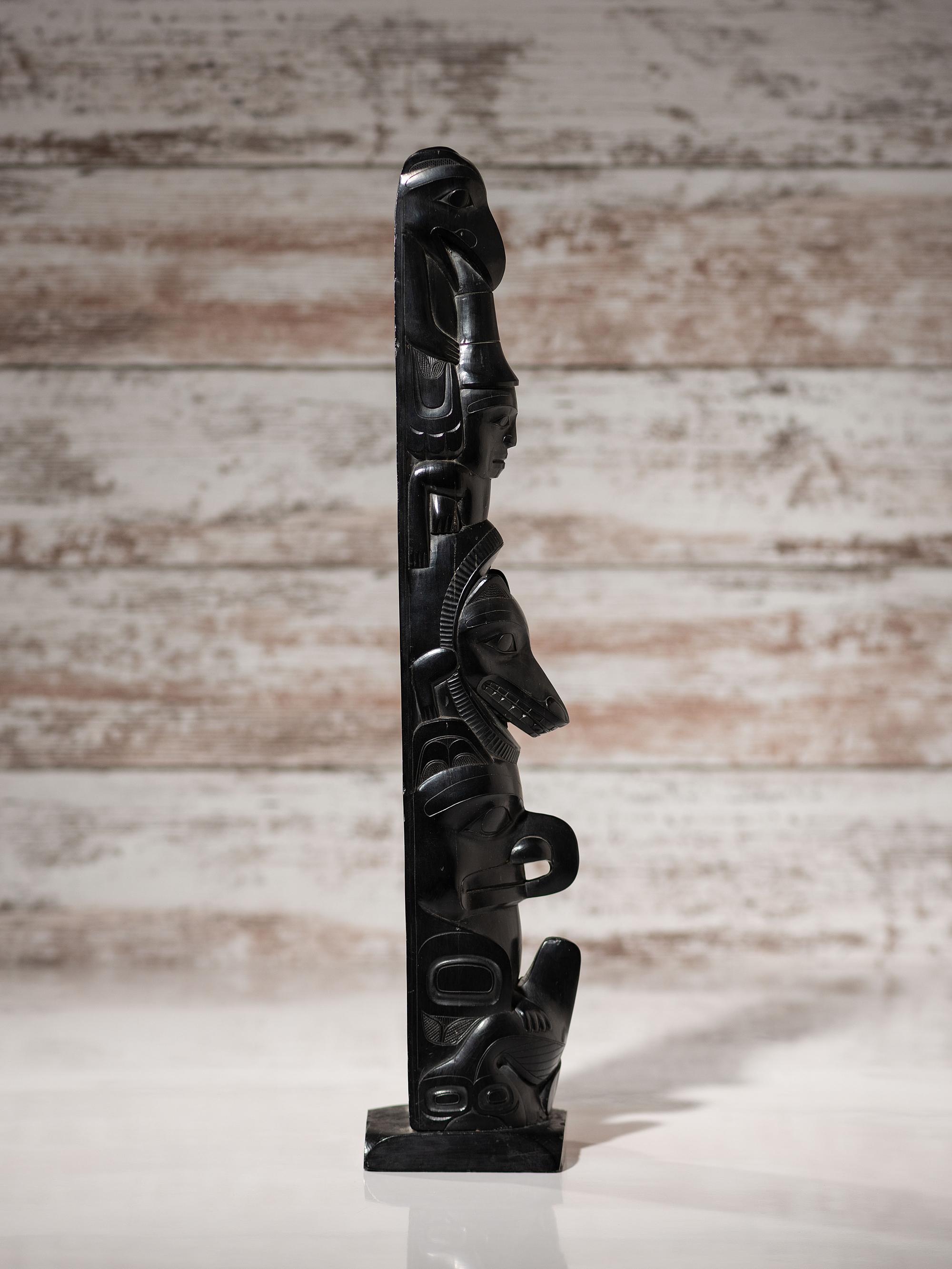 Haida Argillite Totem Pole