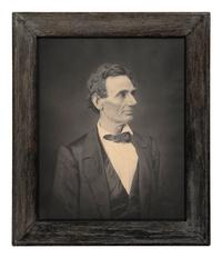 [LINCOLN, Abraham (1809-1865)]. [HESLER, Alexander (1823-1895), photographer]. Platinum photograph of Abraham Lincoln. George B. Ayers, printer, 1881.