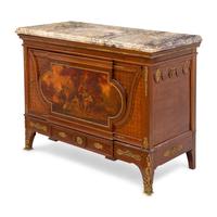 A French Gilt Metal Mounted and Vernis Martin Decorated Side Cabinet