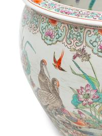A Chinese Export Enameled Porcelain Fish Bowl