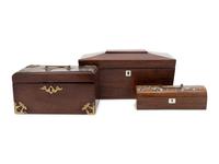 Three English Tea Caddies