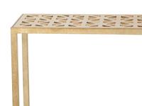A Brushed Steel Console Table