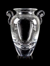 A Steuben Glass Vase Height 9 1/2 inches. — SECOND HALF 20TH CENTURY