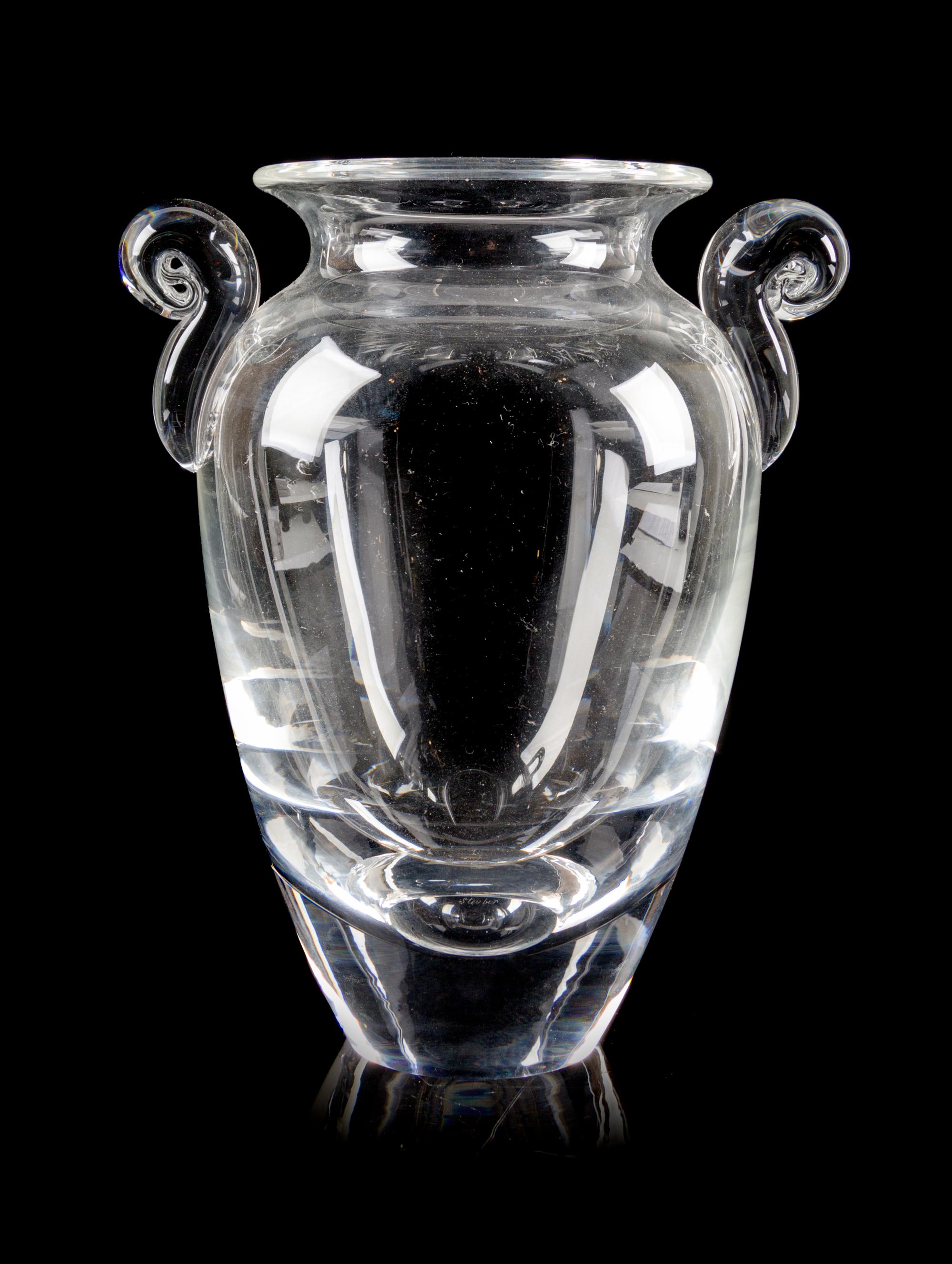 A Steuben Glass Vase Height 9 1/2 inches. — SECOND HALF 20TH CENTURY