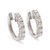 DIAMOND HOOP EARRINGS