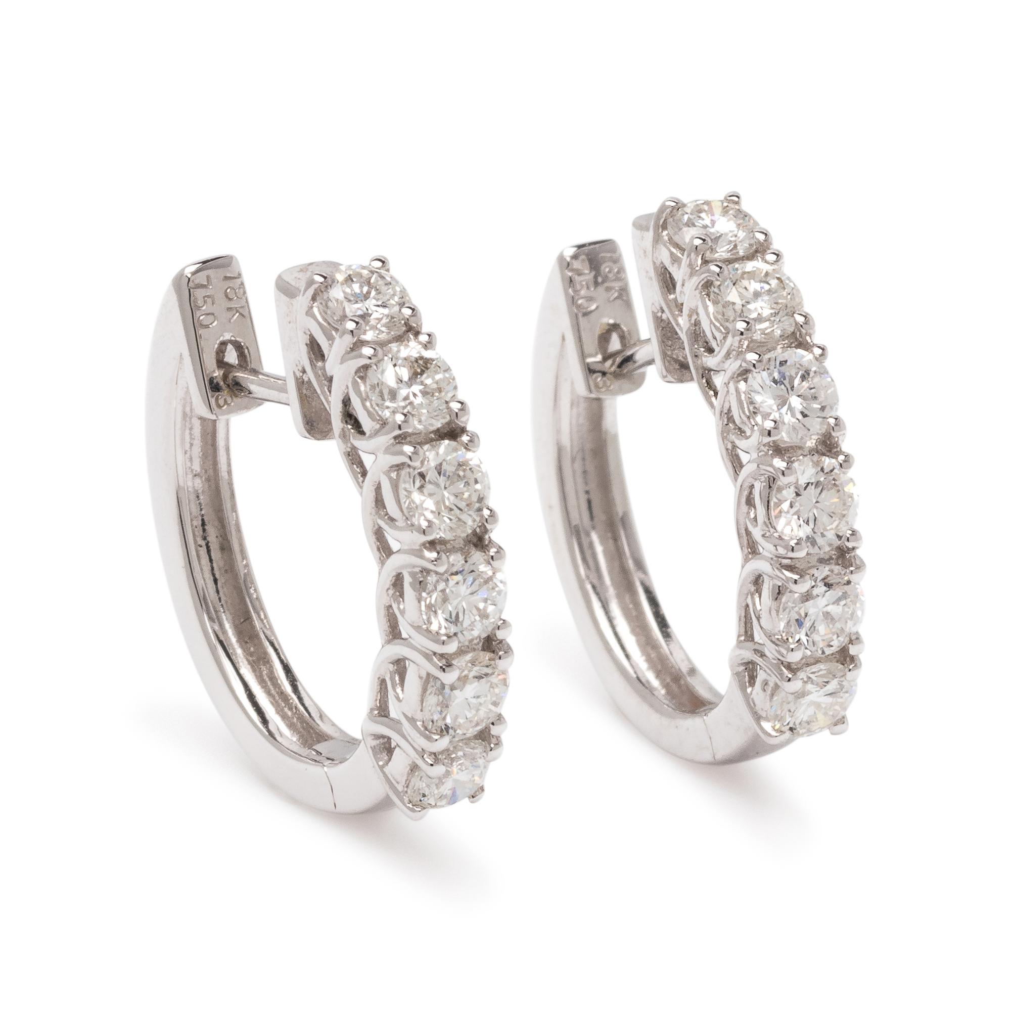 DIAMOND HOOP EARRINGS