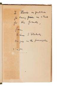 O'FLAHERTY, Liam (1896-1984). A group of 3 FIRST EDITIONS, comprising: