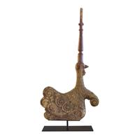 A Carved Wood Stair Baluster from the McCormick Mansion, Chicago, IL. 13.5" W x 3" D x 28.5" H — United States, Circa 1883