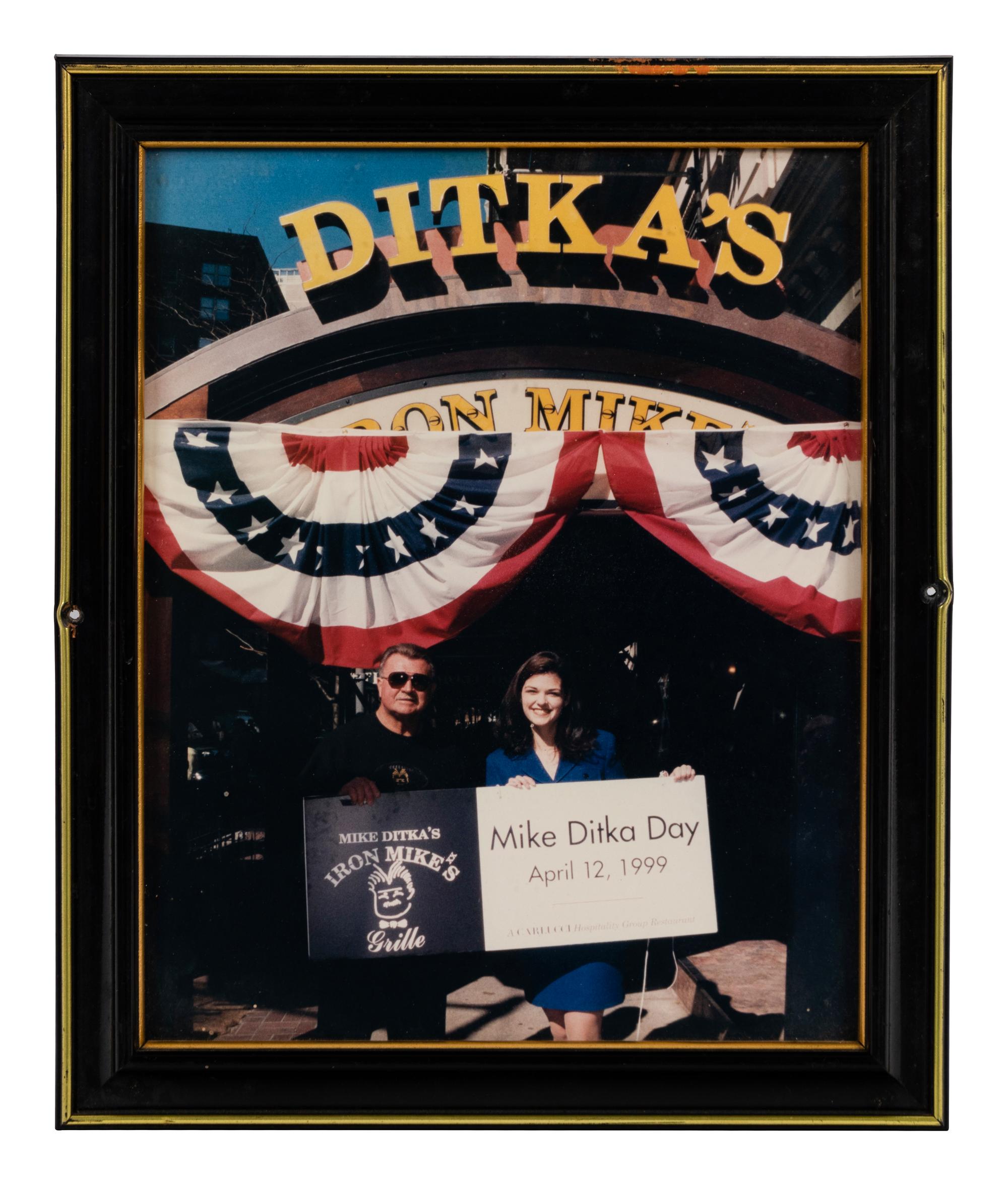A Group of Ten Candid and Personal Photographs from Mike Ditka’s Restaurant