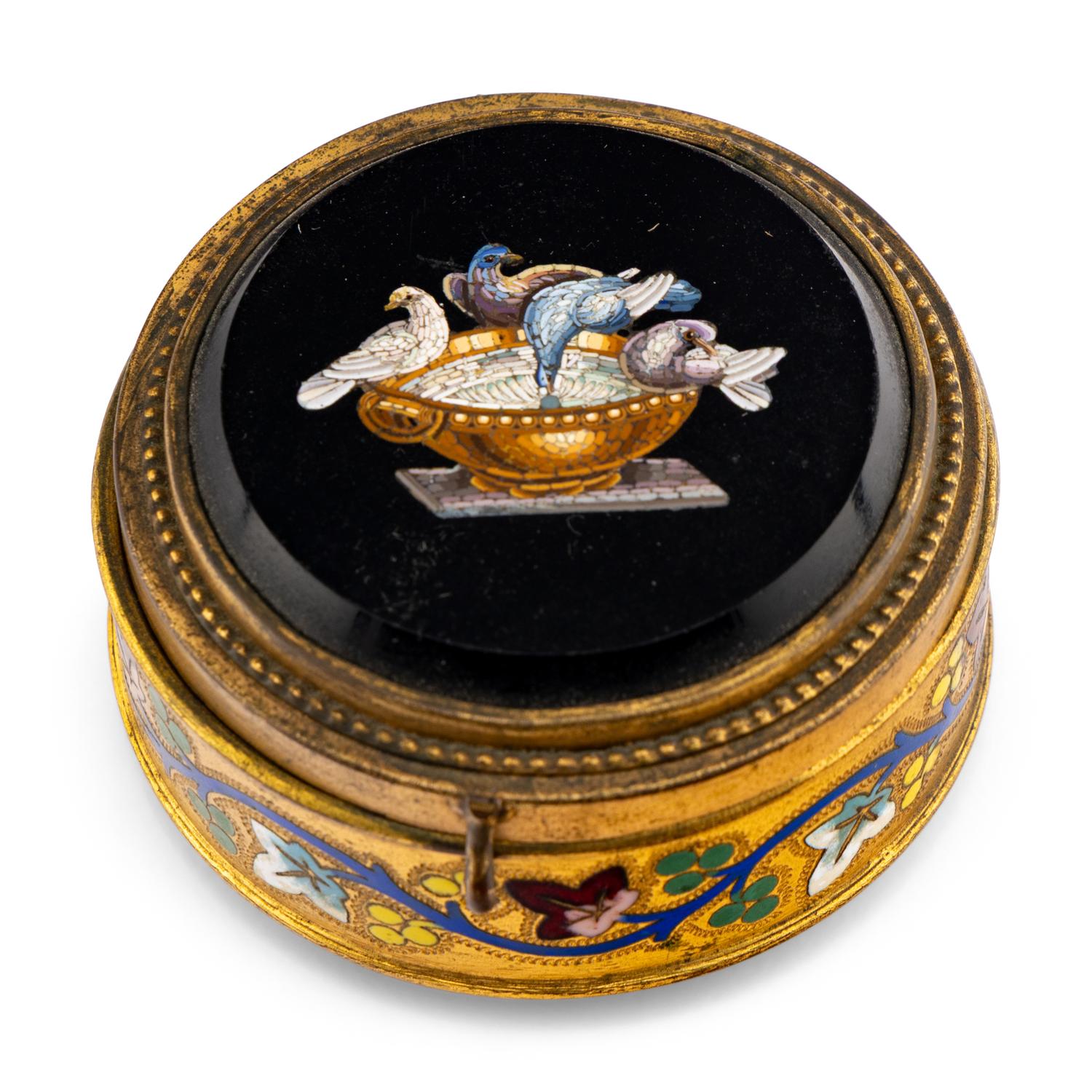 Two Grand Tour Micromosaic Articles