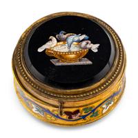 Two Grand Tour Micromosaic Articles