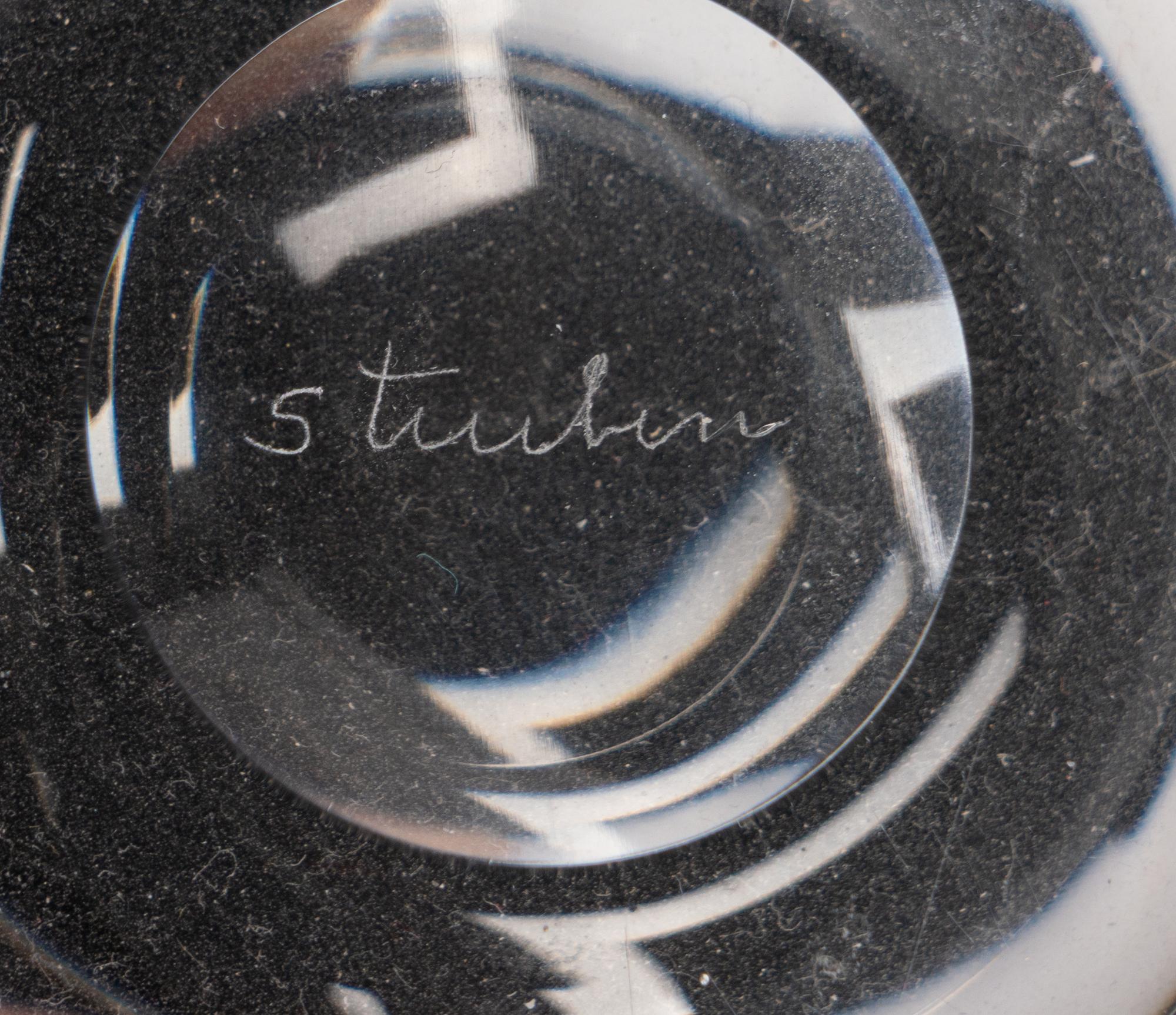 Two Steuben Glass Table Articles