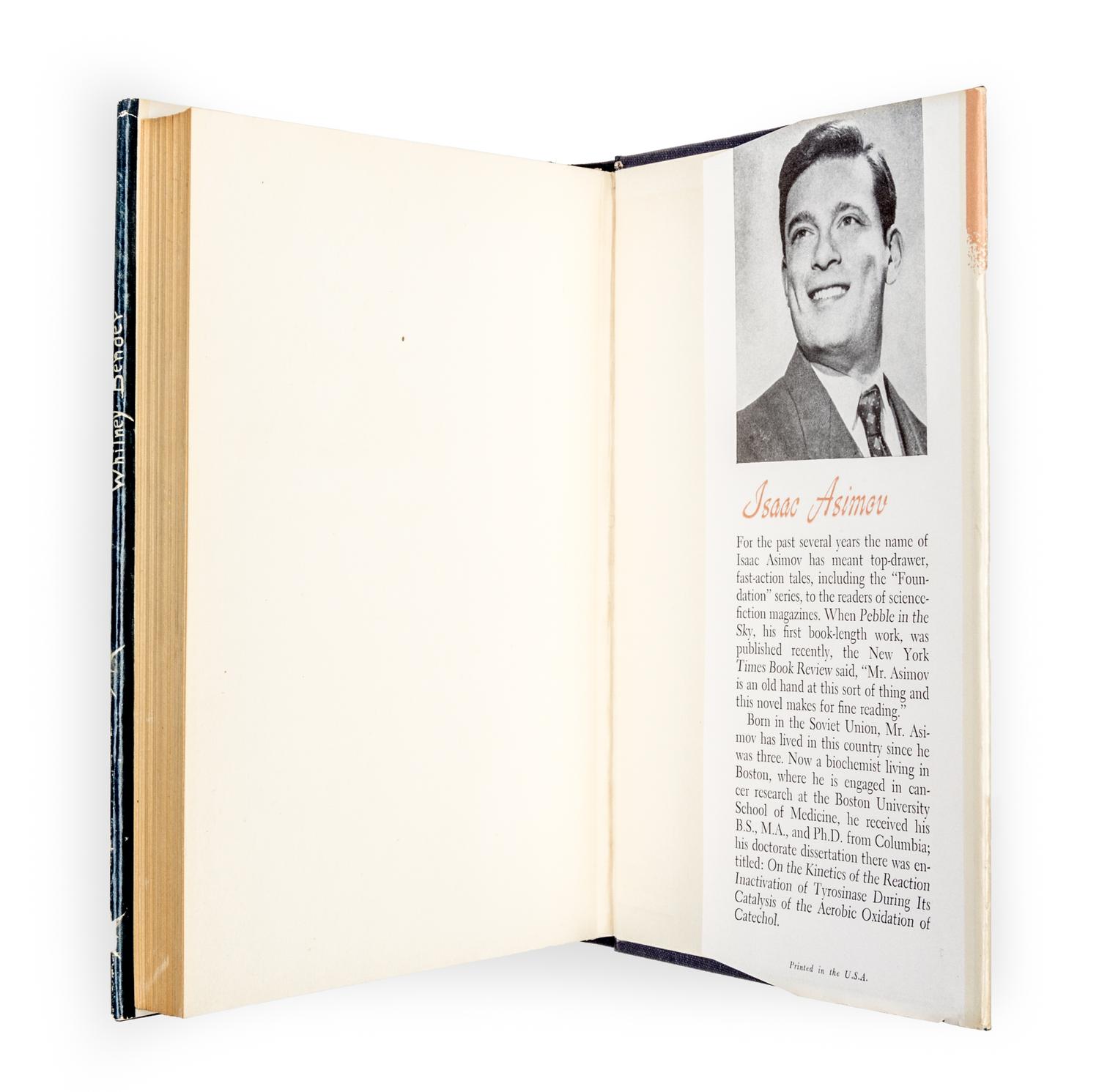 ASIMOV, ISAAC. The Stars Like Dust. Garden City, NY, 1951. First edition.