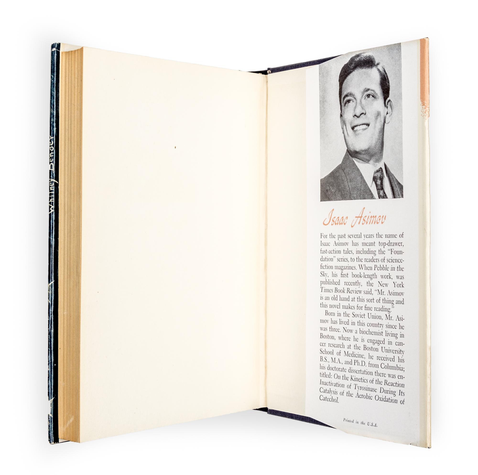 ASIMOV, ISAAC. The Stars Like Dust. Garden City, NY, 1951. First edition.