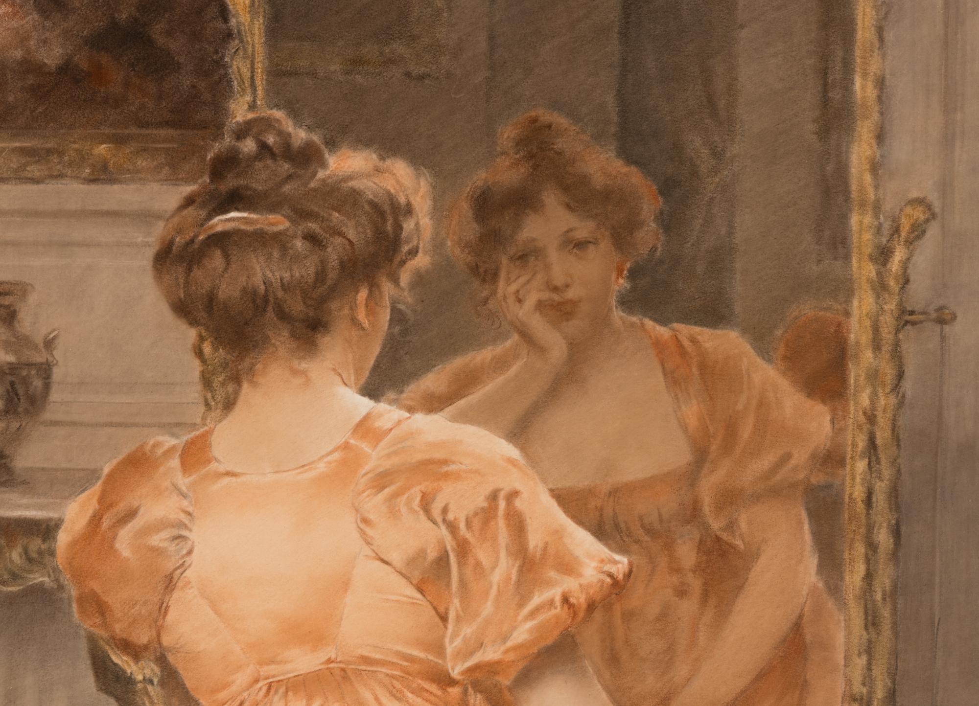 Lady Before a Mirror (Contemplation)