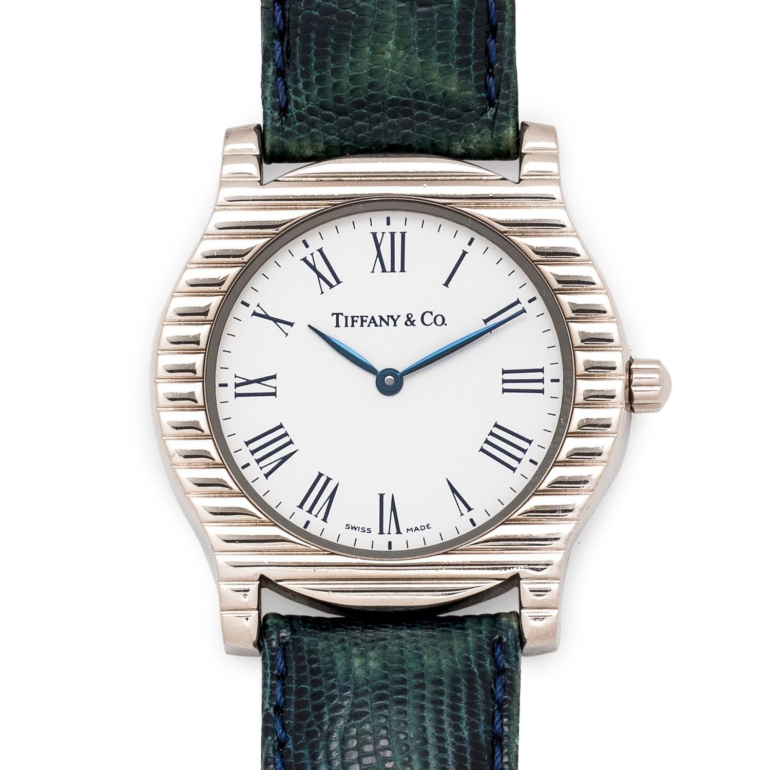 Tiffany & Co., 18K White Gold 'Cordis' Wristwatch, Circa 2001