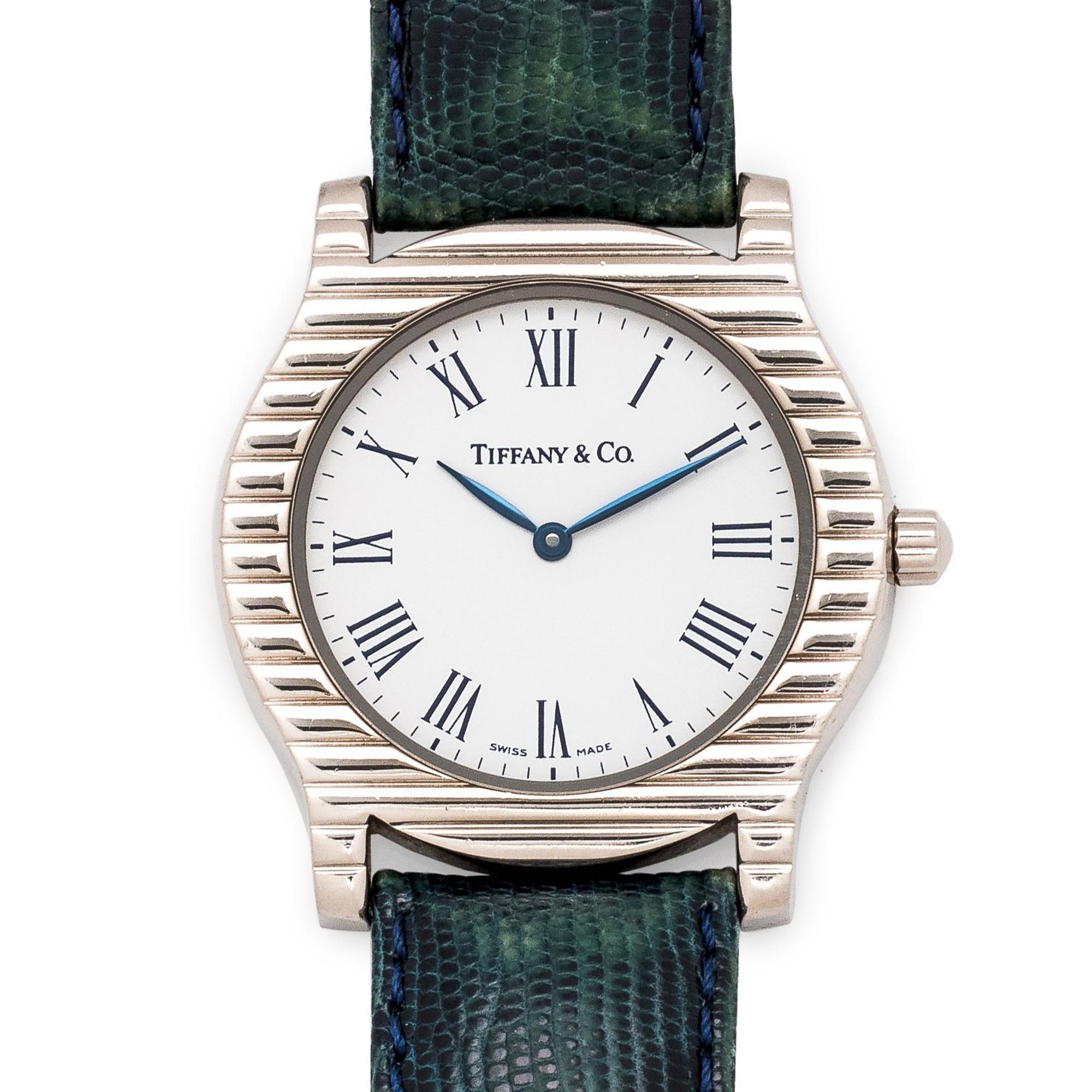 Tiffany & Co., 18K White Gold 'Cordis' Wristwatch, Circa 2001