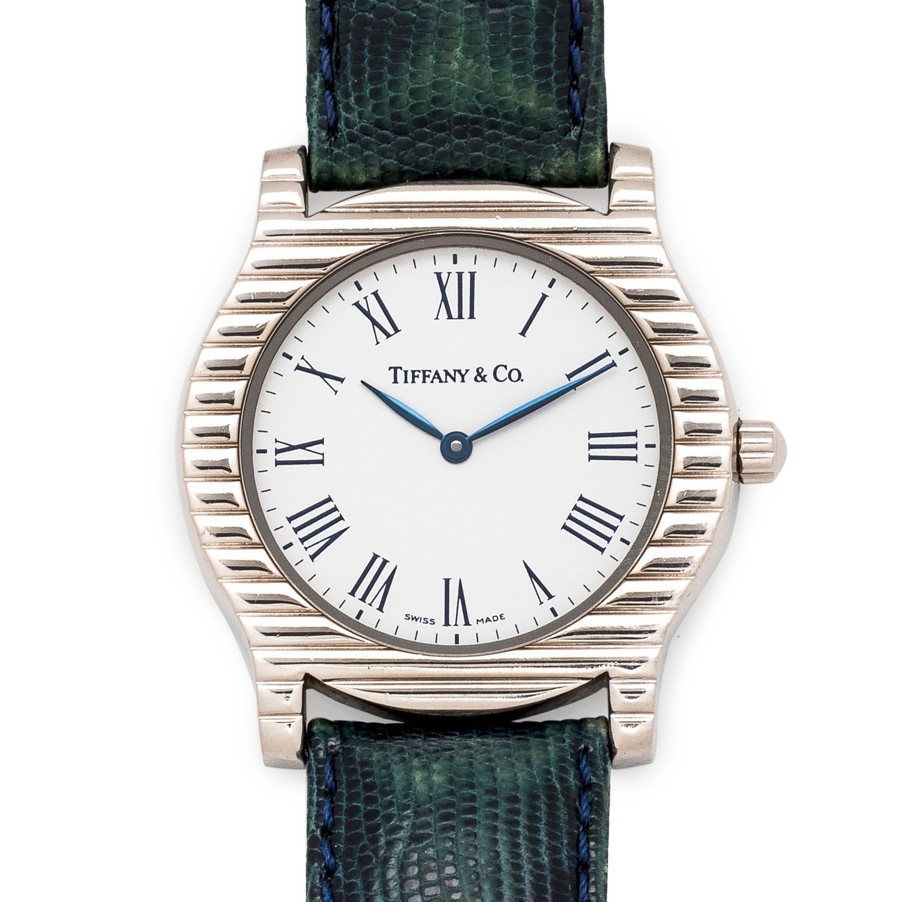 Tiffany & Co., 18K White Gold 'Cordis' Wristwatch, Circa 2001