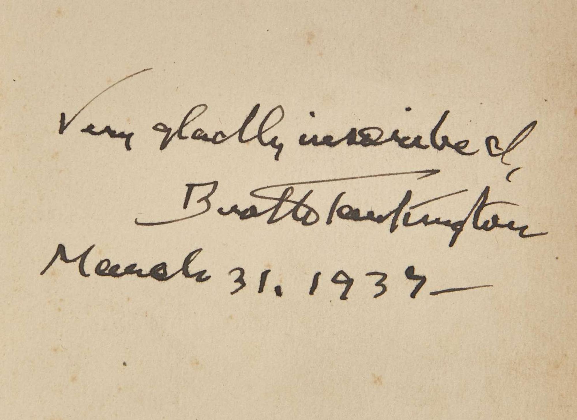 [Literature] Tarkington, Booth: Group of 4 Inscribed First Editions